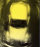 Heinz G. Mebusch - Moving, yellow - conceptual chromogenic photo print