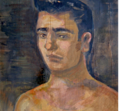 Yannis Tsarouchis - Portrait of a young man - painting