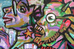 Goguadze - art critics, detail - painting
