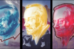 Joe Brockerhoff - Kurt Masur, trriptychon . painting