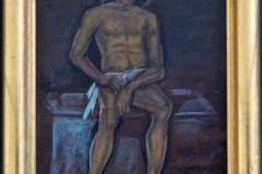 Yannis Tsarouchis - Black Angel - painting