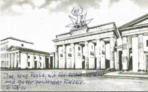 Monument for Brandenburger Tor, Sketch. (c) Heinz Zolper